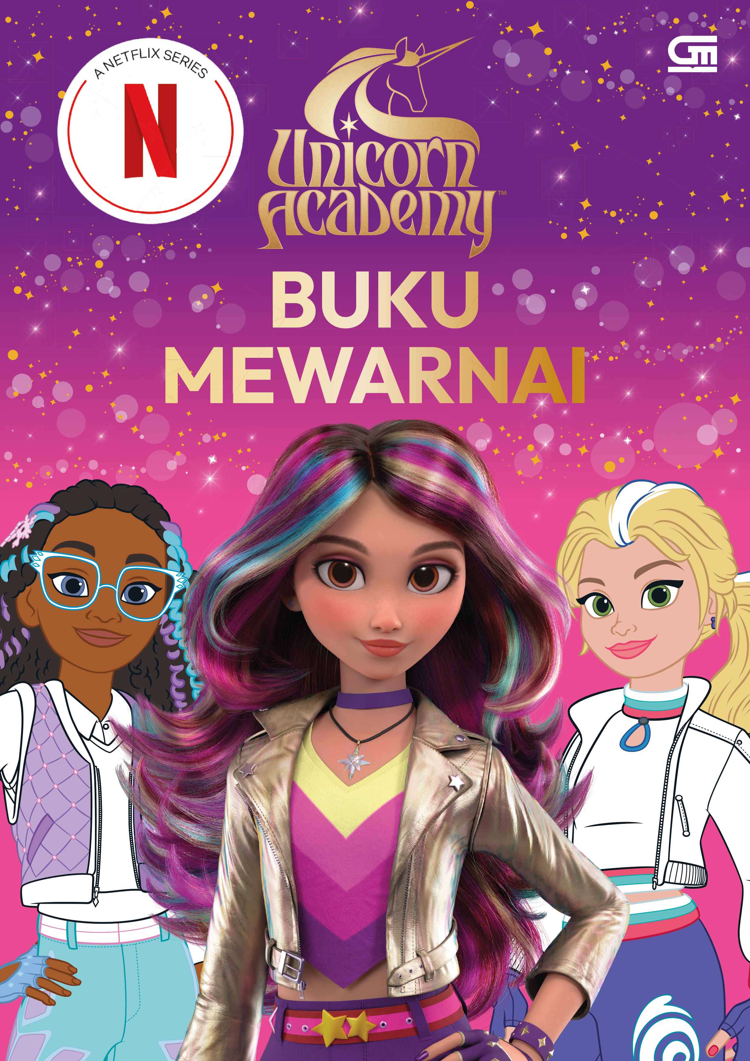 Unicorn Academy: Buku Mewarnai