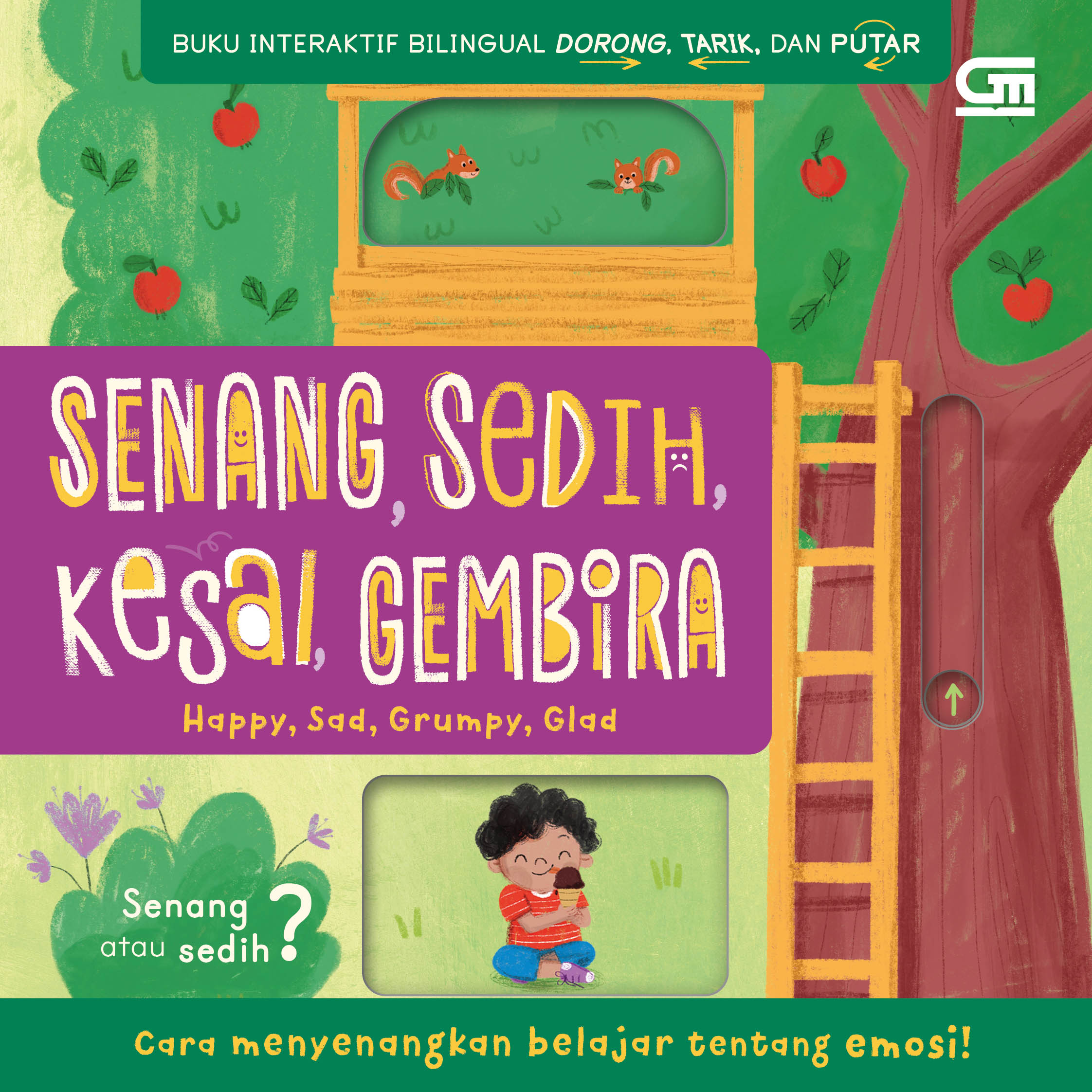 Buku Interaktif Bilingual: Senang, Sedih, Kesal, Gembira (Happy, Sad, Grumpy, Glad)