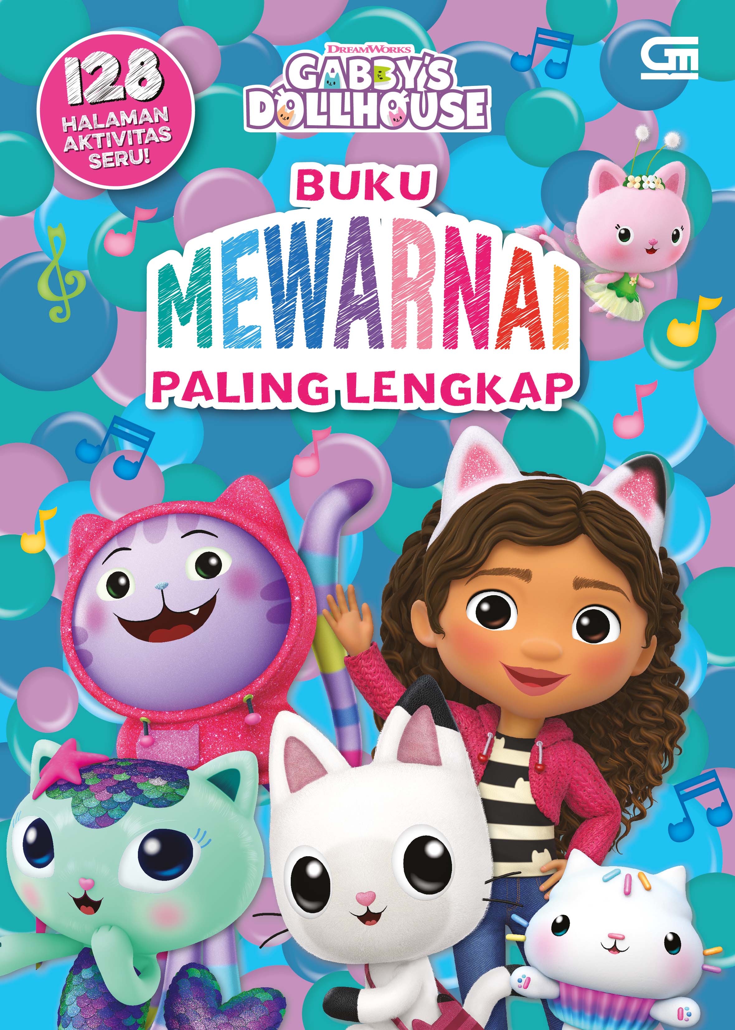 Gabby's Dollhouse: Buku Mewarnai Paling Lengkap
