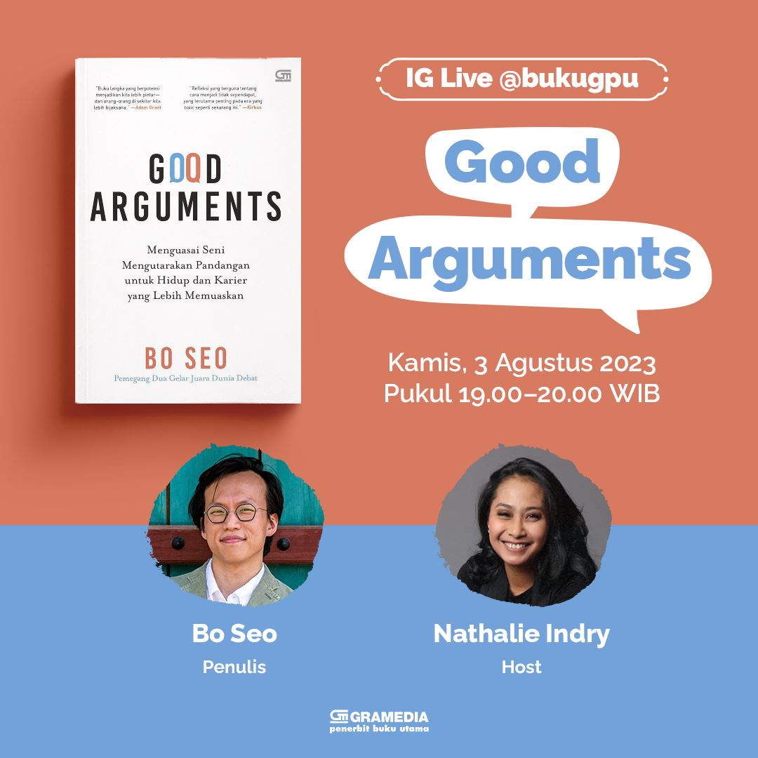 IG Live Bersama Penulis Buku Good Arguments, Bo Seo!