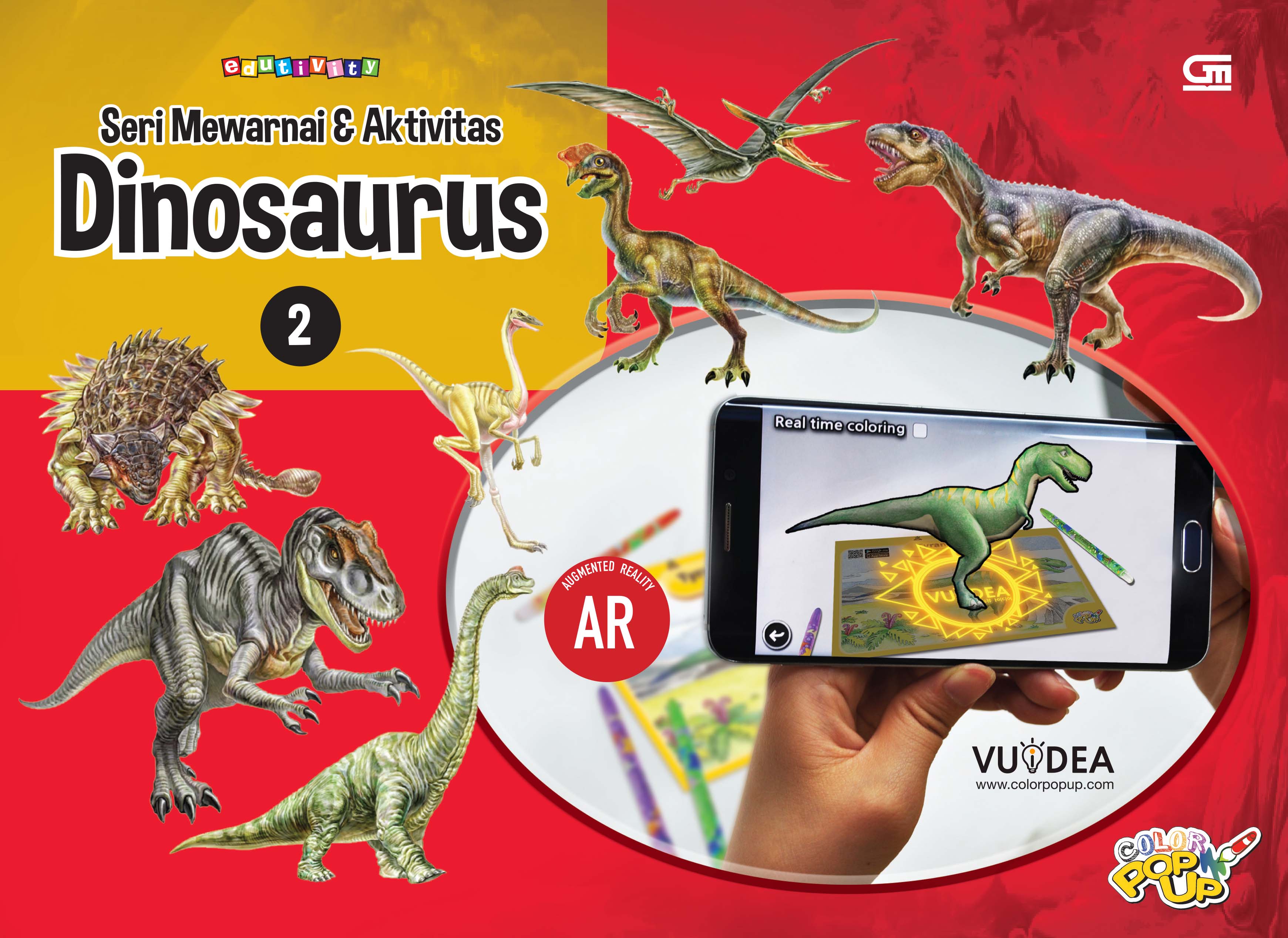 Seri Mewarnai & Aktivitas: Dinosaurus 2 *ColorPopUp