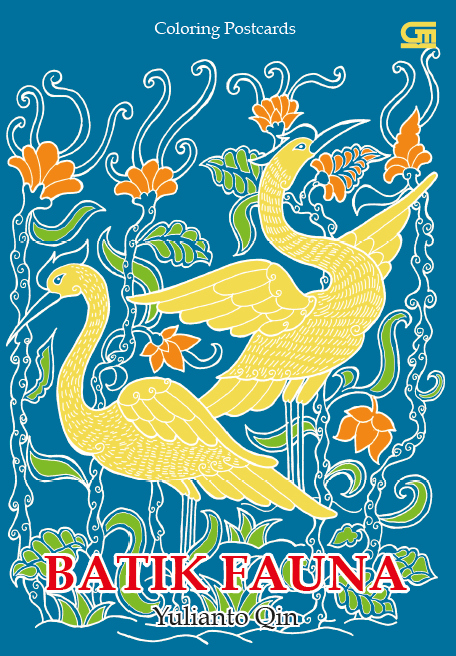 Anti Stress: Coloring Postcard: Batik Fauna
