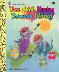 Dua Anak Kucing Bermain Warna