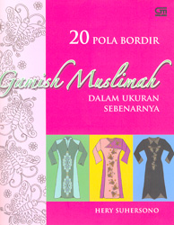 20 Pola Bordir Gamish Muslimah