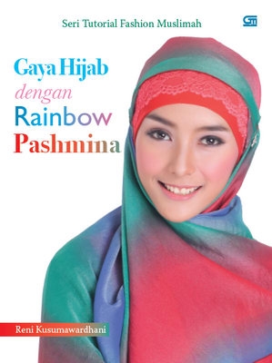 Gaya Hijab dengan Rainbow Pashmina