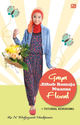 Gaya Jilbab Remaja Nuansa Floral + Tutorial Kerudung