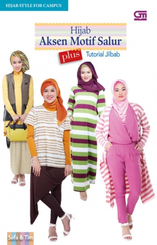 Hijab Aksen Motif Salur